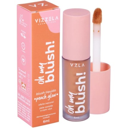 Oh my blush líquido - Vizzela Cor 02 – peach glow