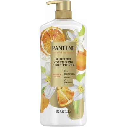 Pantene Condicionador Volumizador Essential Botanicals, 38,2 Fl Oz (Jasmim E Cítricos)