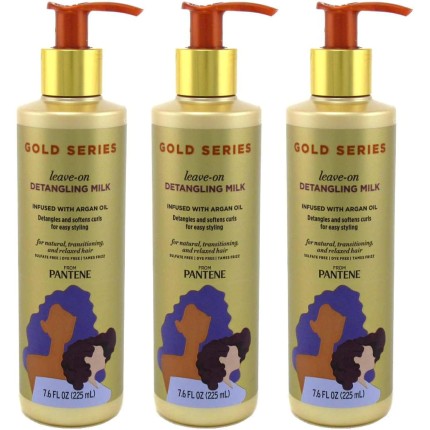 Pantene Gold Series Leave-In Leave-in Leave-in Leave-In 225 ml (pacote com 3)