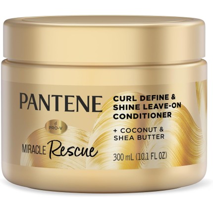 Pantene Miracle Rescue Curl Define & Shine Condicionador Leave-On, 25 ml