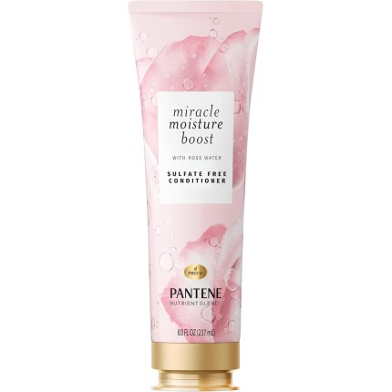Pantene, Pro-V, Misturas de Nutrientes, Miracle Moisture Boost, Condicionador sem Sulfato com Água de Rosas, 237 ml